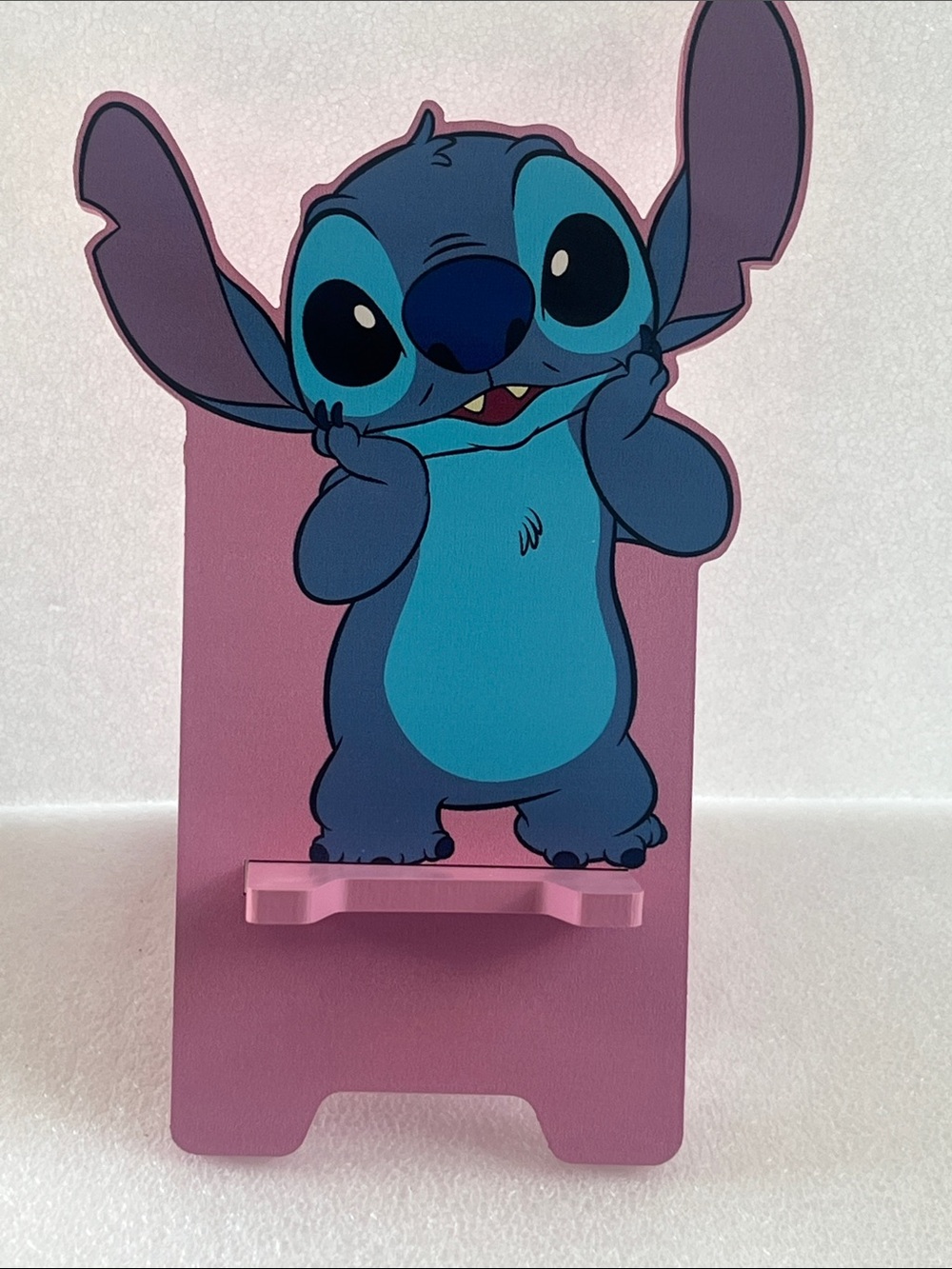 Disney Stitch Phone Stand - Pink Base